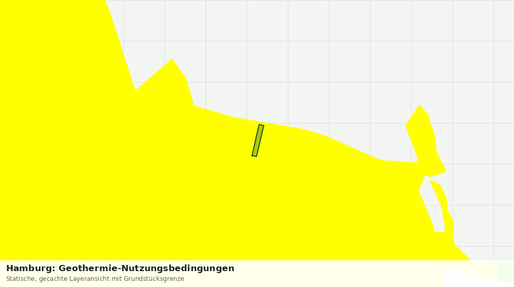 Statische Kartenansicht: Hamburg: Geothermie-Nutzungsbedingungen