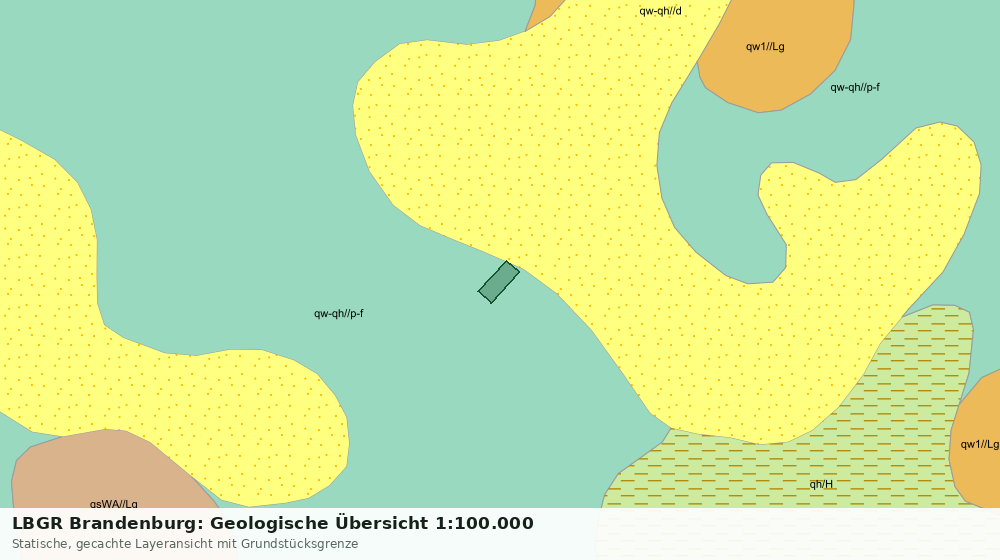 Statische Kartenansicht: LBGR Brandenburg: Geologische Übersicht 1:100.000