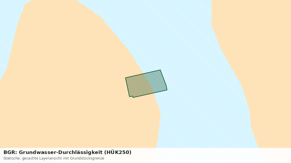 Statische Kartenansicht: BGR: Grundwasser-Durchlässigkeit (HÜK250)