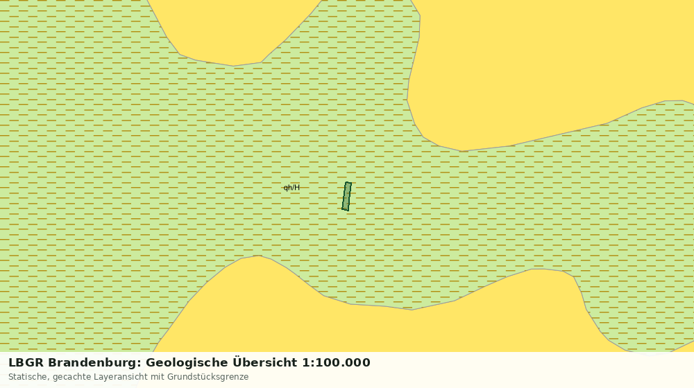 Statische Kartenansicht: LBGR Brandenburg: Geologische Übersicht 1:100.000