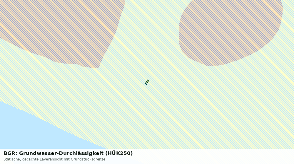 Statische Kartenansicht: BGR: Grundwasser-Durchlässigkeit (HÜK250)