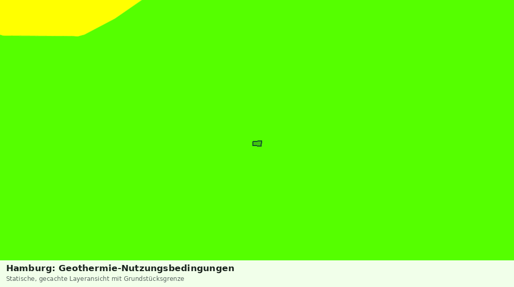 Statische Kartenansicht: Hamburg: Geothermie-Nutzungsbedingungen