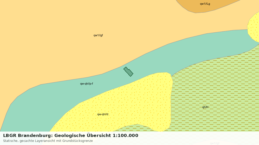 Statische Kartenansicht: LBGR Brandenburg: Geologische Übersicht 1:100.000