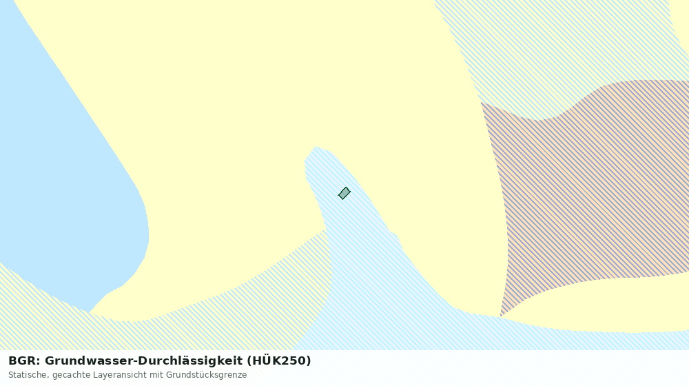 Statische Kartenansicht: BGR: Grundwasser-Durchlässigkeit (HÜK250)