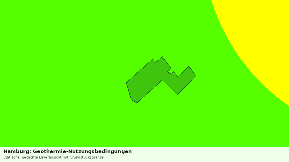 Statische Kartenansicht: Hamburg: Geothermie-Nutzungsbedingungen