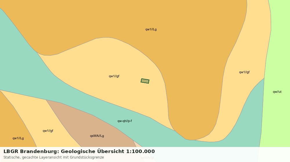 Statische Kartenansicht: LBGR Brandenburg: Geologische Übersicht 1:100.000