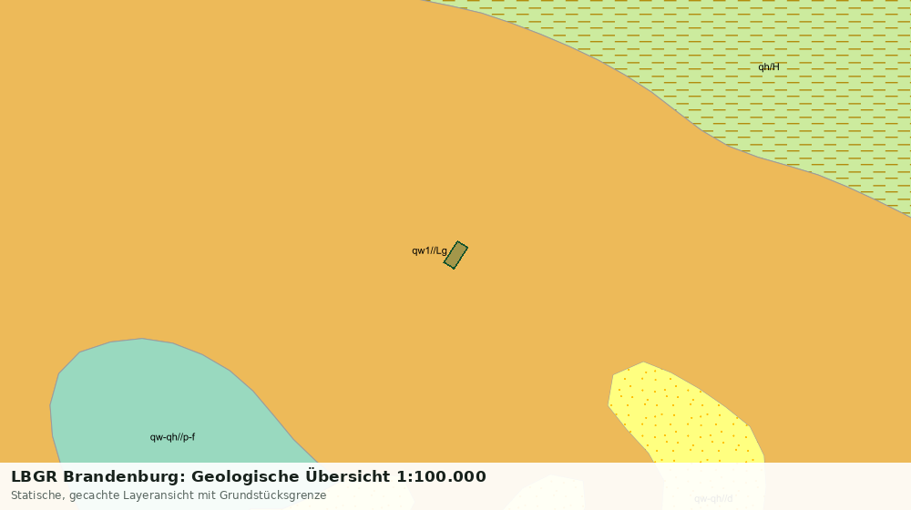 Statische Kartenansicht: LBGR Brandenburg: Geologische Übersicht 1:100.000