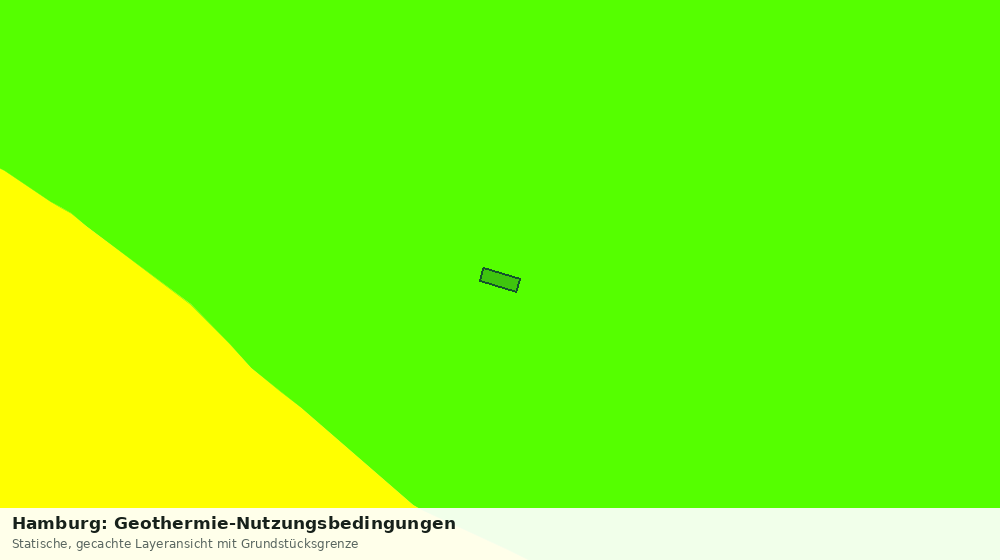 Statische Kartenansicht: Hamburg: Geothermie-Nutzungsbedingungen