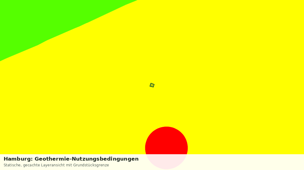 Statische Kartenansicht: Hamburg: Geothermie-Nutzungsbedingungen