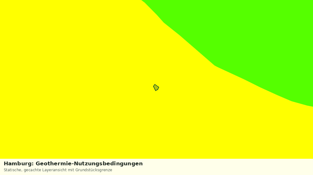 Statische Kartenansicht: Hamburg: Geothermie-Nutzungsbedingungen