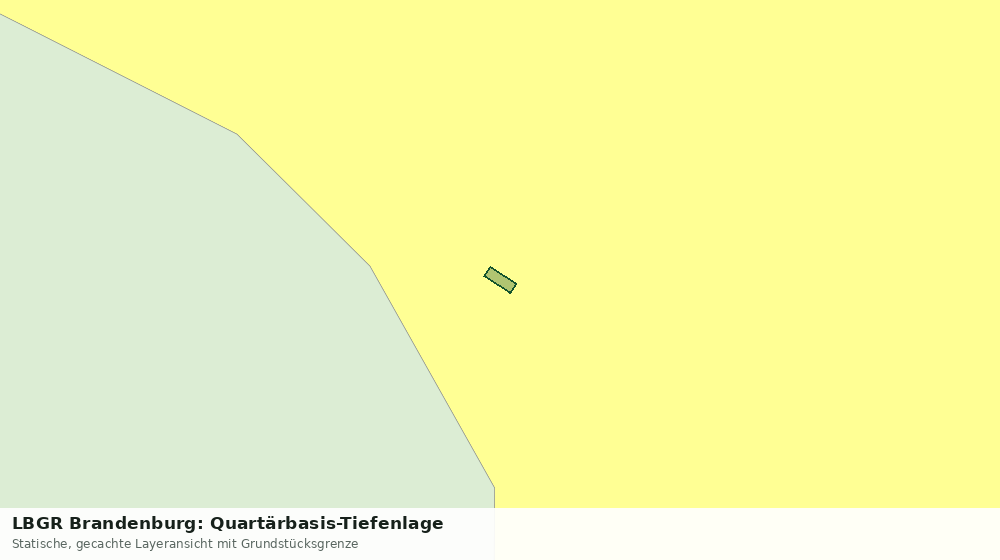 Statische Kartenansicht: LBGR Brandenburg: Quartärbasis-Tiefenlage