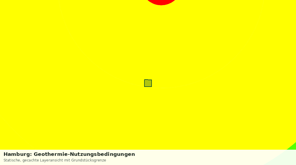 Statische Kartenansicht: Hamburg: Geothermie-Nutzungsbedingungen