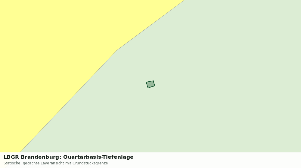 Statische Kartenansicht: LBGR Brandenburg: Quartärbasis-Tiefenlage
