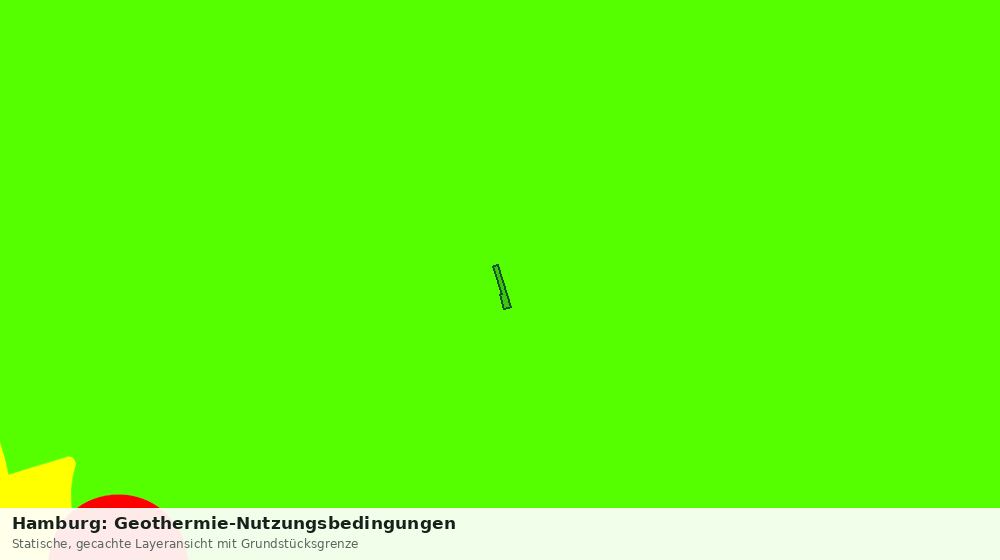 Statische Kartenansicht: Hamburg: Geothermie-Nutzungsbedingungen