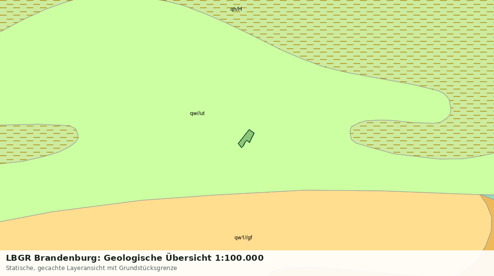 Statische Kartenansicht: LBGR Brandenburg: Geologische Übersicht 1:100.000