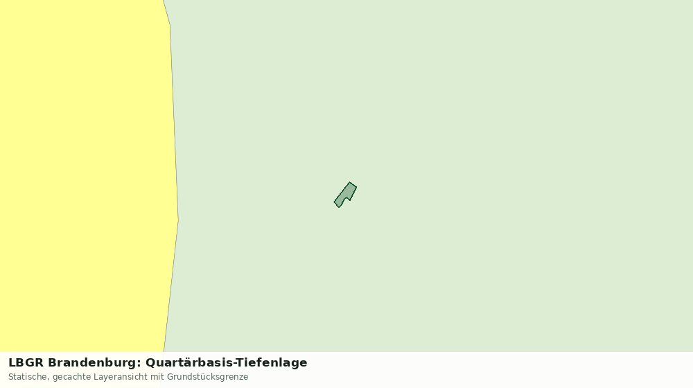 Statische Kartenansicht: LBGR Brandenburg: Quartärbasis-Tiefenlage