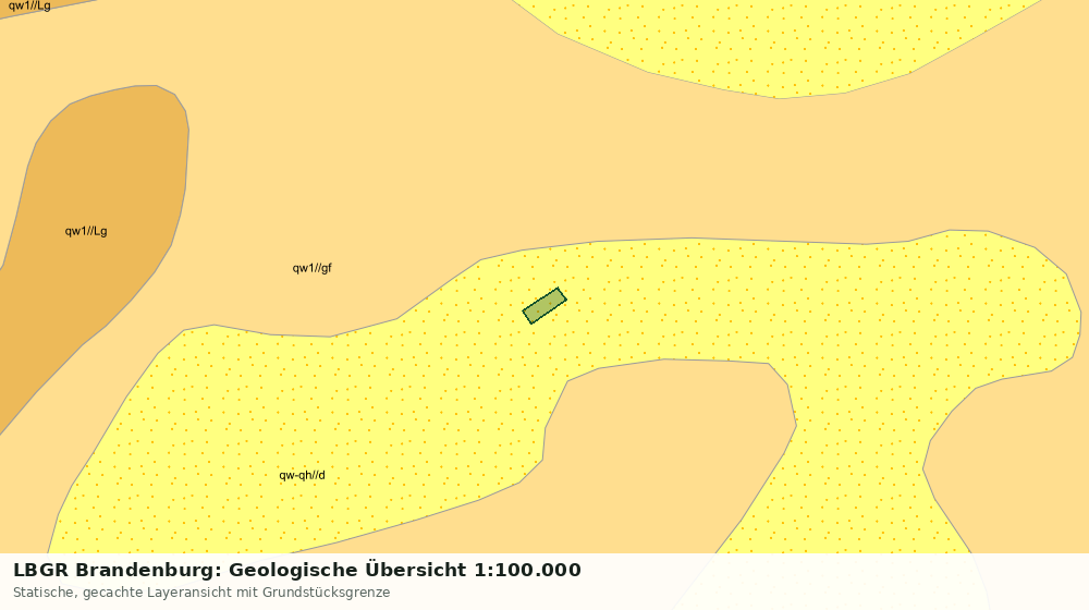 Statische Kartenansicht: LBGR Brandenburg: Geologische Übersicht 1:100.000