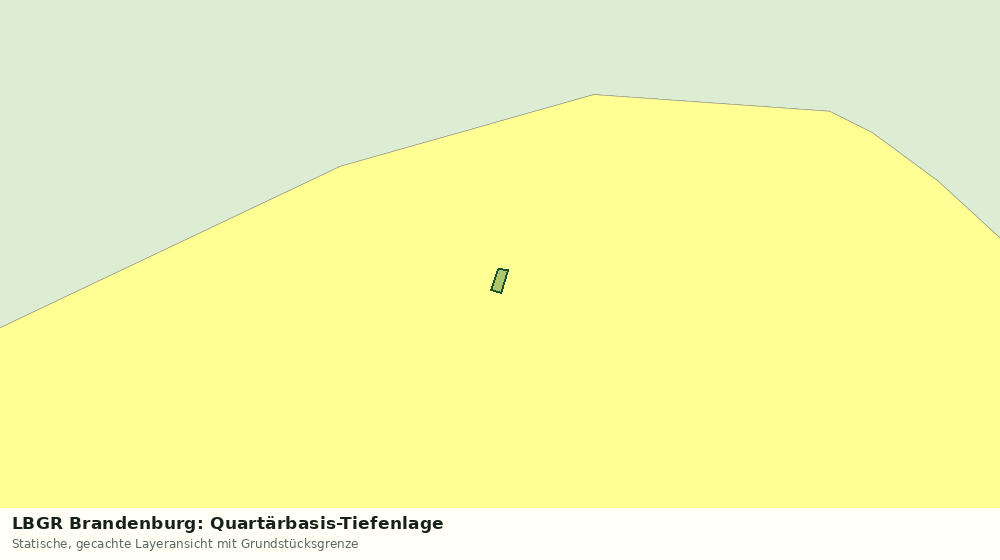 Statische Kartenansicht: LBGR Brandenburg: Quartärbasis-Tiefenlage