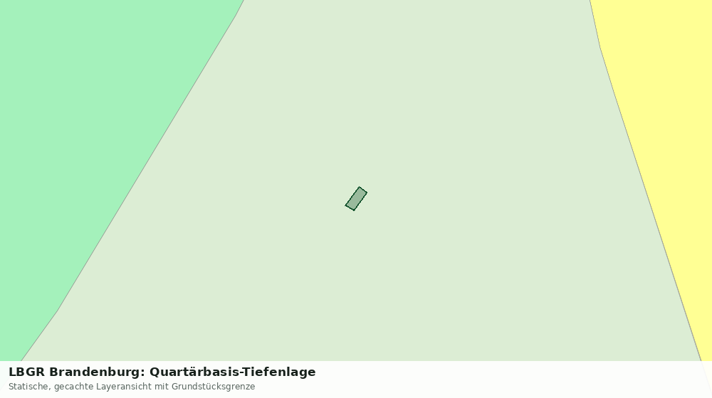 Statische Kartenansicht: LBGR Brandenburg: Quartärbasis-Tiefenlage