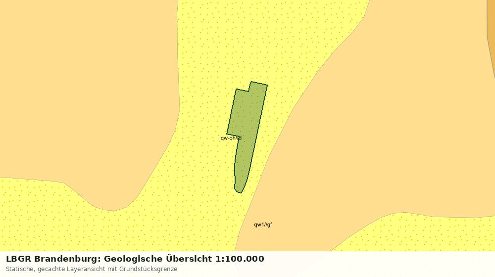 Statische Kartenansicht: LBGR Brandenburg: Geologische Übersicht 1:100.000