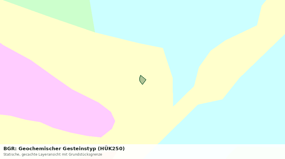 Statische Kartenansicht: BGR: Geochemischer Gesteinstyp (HÜK250)