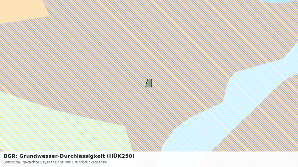 Statische Kartenansicht: BGR: Grundwasser-Durchlässigkeit (HÜK250)