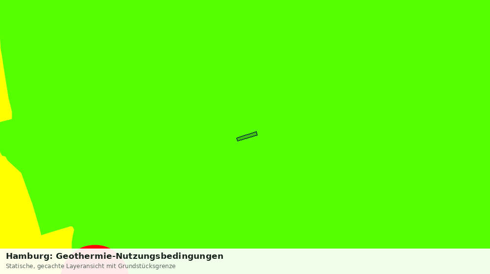 Statische Kartenansicht: Hamburg: Geothermie-Nutzungsbedingungen