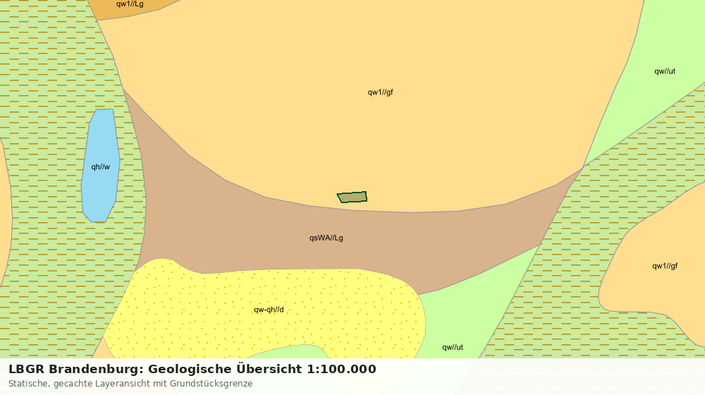 Statische Kartenansicht: LBGR Brandenburg: Geologische Übersicht 1:100.000