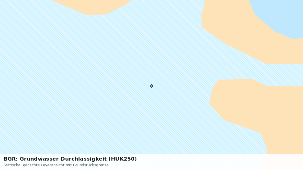 Statische Kartenansicht: BGR: Grundwasser-Durchlässigkeit (HÜK250)