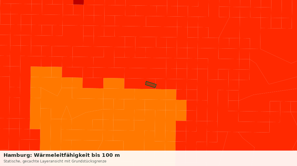 Statische Kartenansicht: Hamburg: Wärmeleitfähigkeit bis 100 m