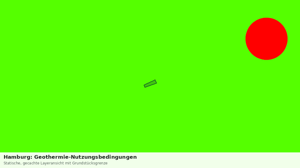 Statische Kartenansicht: Hamburg: Geothermie-Nutzungsbedingungen