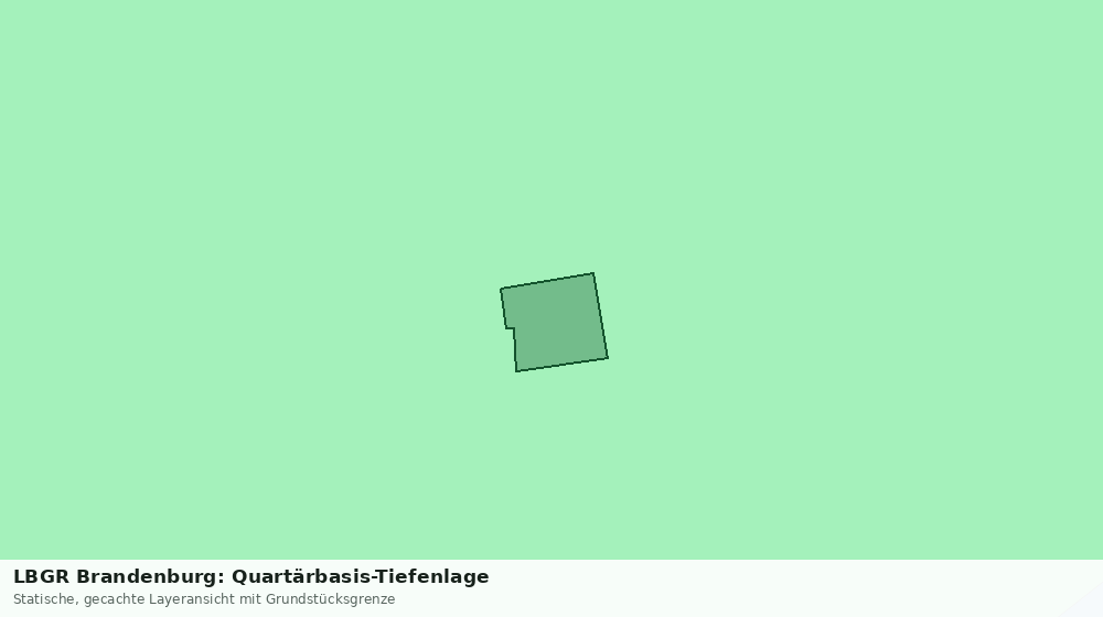Statische Kartenansicht: LBGR Brandenburg: Quartärbasis-Tiefenlage