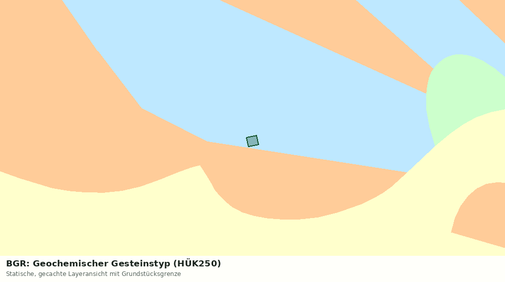 Statische Kartenansicht: BGR: Geochemischer Gesteinstyp (HÜK250)