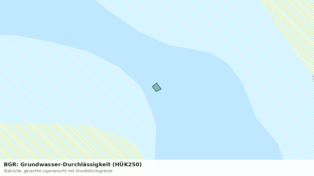 Statische Kartenansicht: BGR: Grundwasser-Durchlässigkeit (HÜK250)