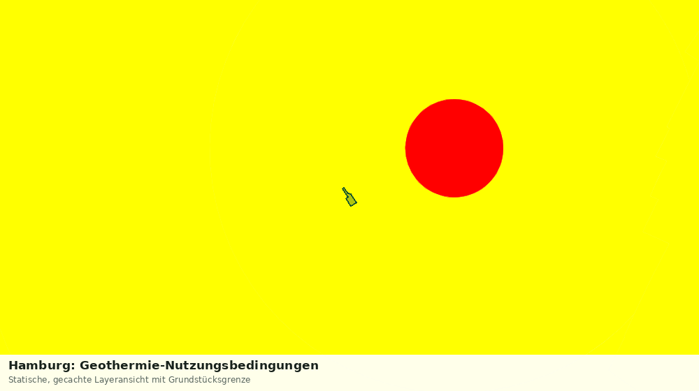 Statische Kartenansicht: Hamburg: Geothermie-Nutzungsbedingungen