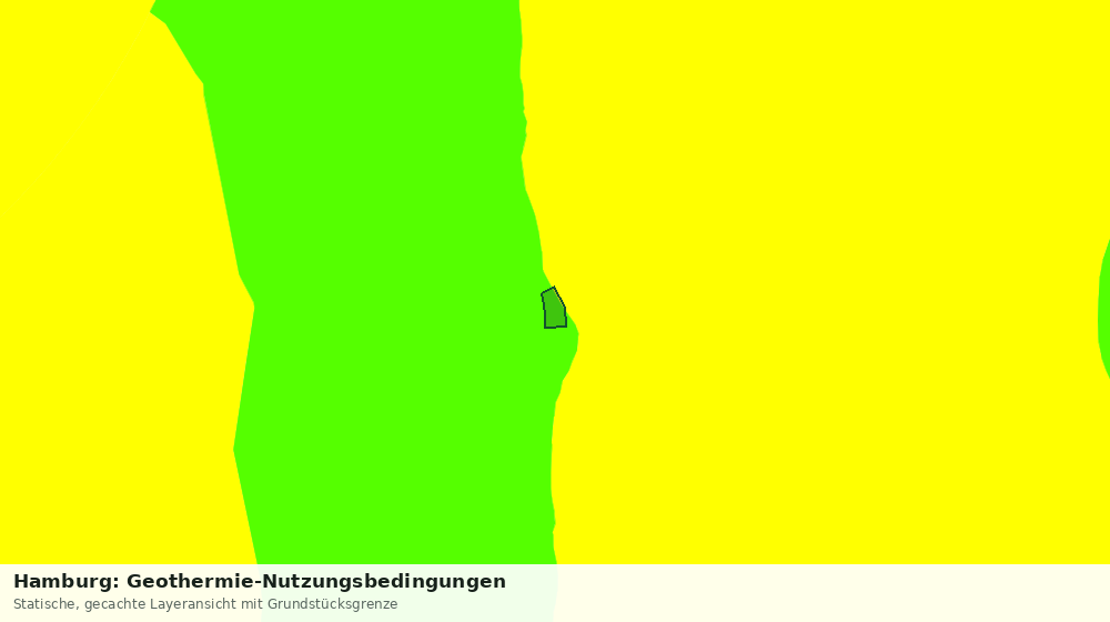 Statische Kartenansicht: Hamburg: Geothermie-Nutzungsbedingungen