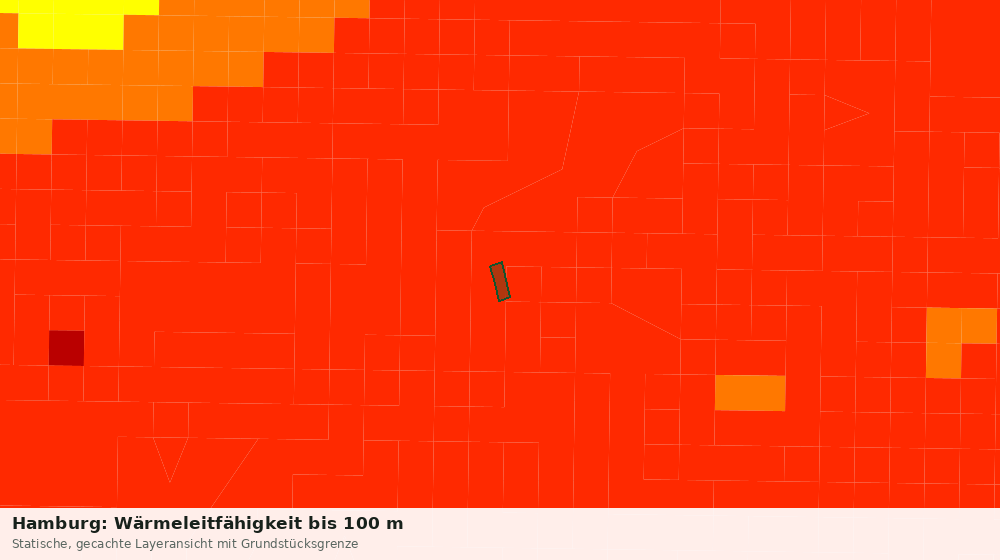 Statische Kartenansicht: Hamburg: Wärmeleitfähigkeit bis 100 m