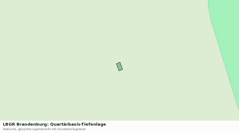 Statische Kartenansicht: LBGR Brandenburg: Quartärbasis-Tiefenlage