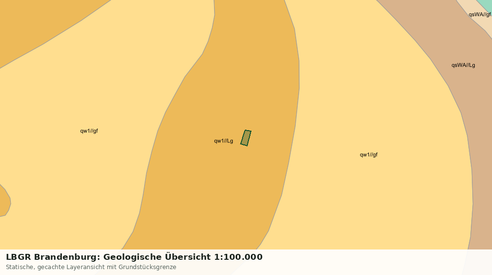 Statische Kartenansicht: LBGR Brandenburg: Geologische Übersicht 1:100.000