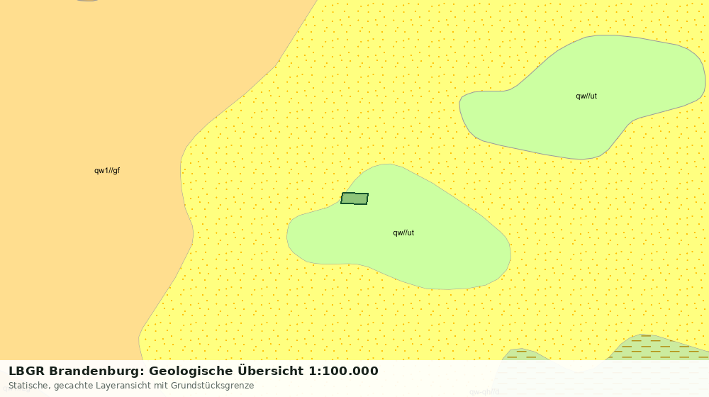 Statische Kartenansicht: LBGR Brandenburg: Geologische Übersicht 1:100.000
