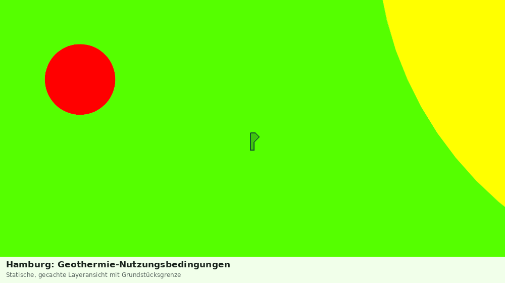 Statische Kartenansicht: Hamburg: Geothermie-Nutzungsbedingungen