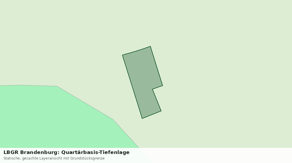 Statische Kartenansicht: LBGR Brandenburg: Quartärbasis-Tiefenlage