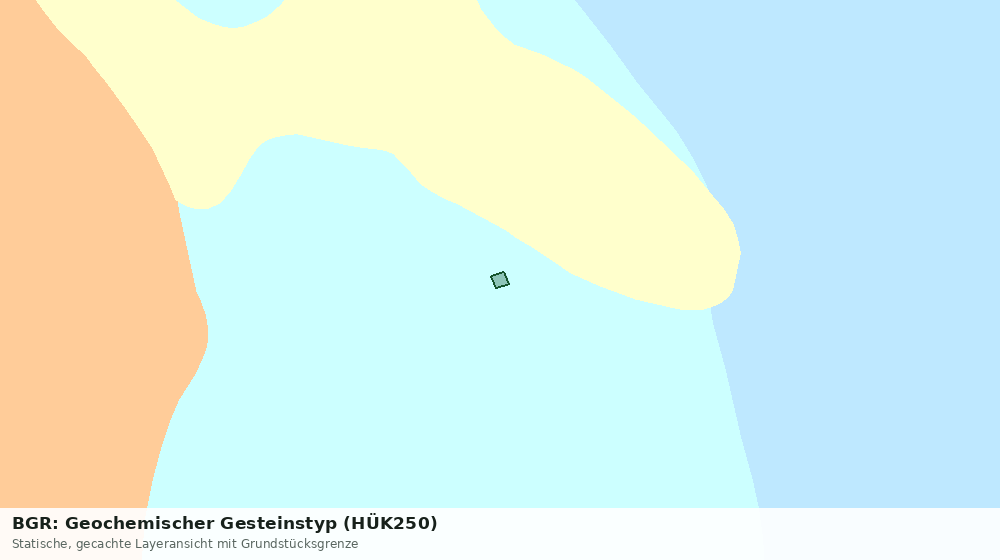 Statische Kartenansicht: BGR: Geochemischer Gesteinstyp (HÜK250)