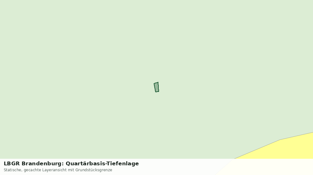 Statische Kartenansicht: LBGR Brandenburg: Quartärbasis-Tiefenlage