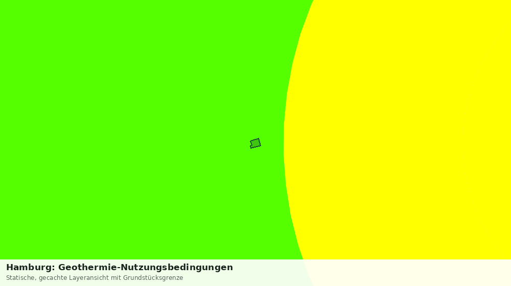 Statische Kartenansicht: Hamburg: Geothermie-Nutzungsbedingungen
