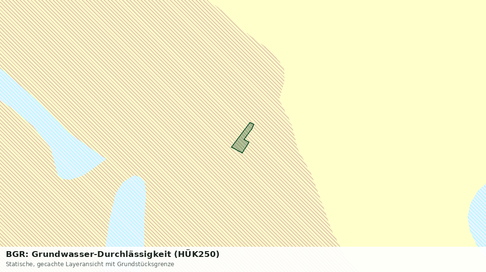 Statische Kartenansicht: BGR: Grundwasser-Durchlässigkeit (HÜK250)