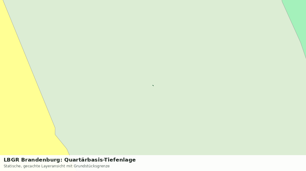 Statische Kartenansicht: LBGR Brandenburg: Quartärbasis-Tiefenlage