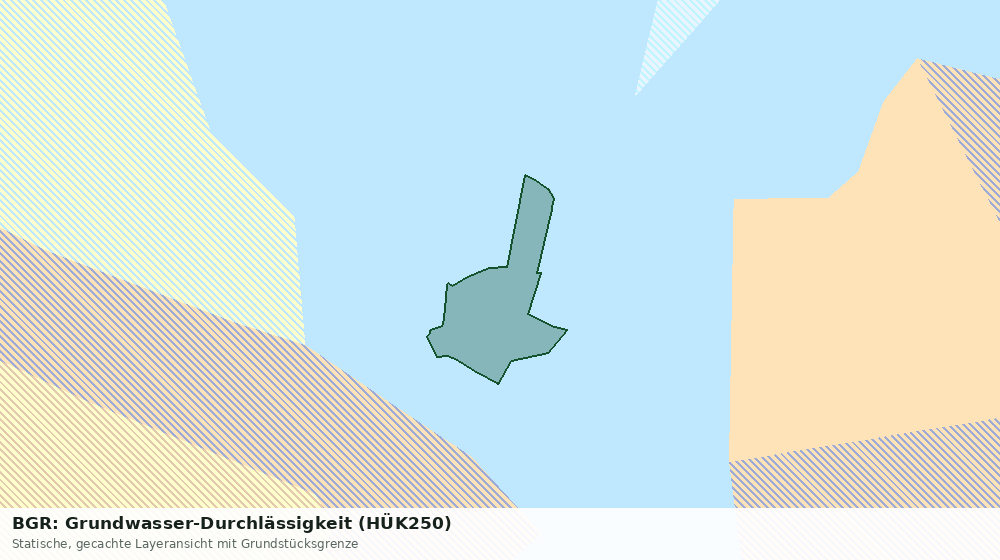 Statische Kartenansicht: BGR: Grundwasser-Durchlässigkeit (HÜK250)