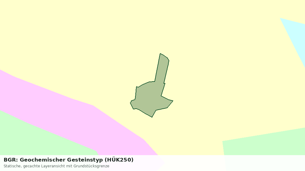 Statische Kartenansicht: BGR: Geochemischer Gesteinstyp (HÜK250)