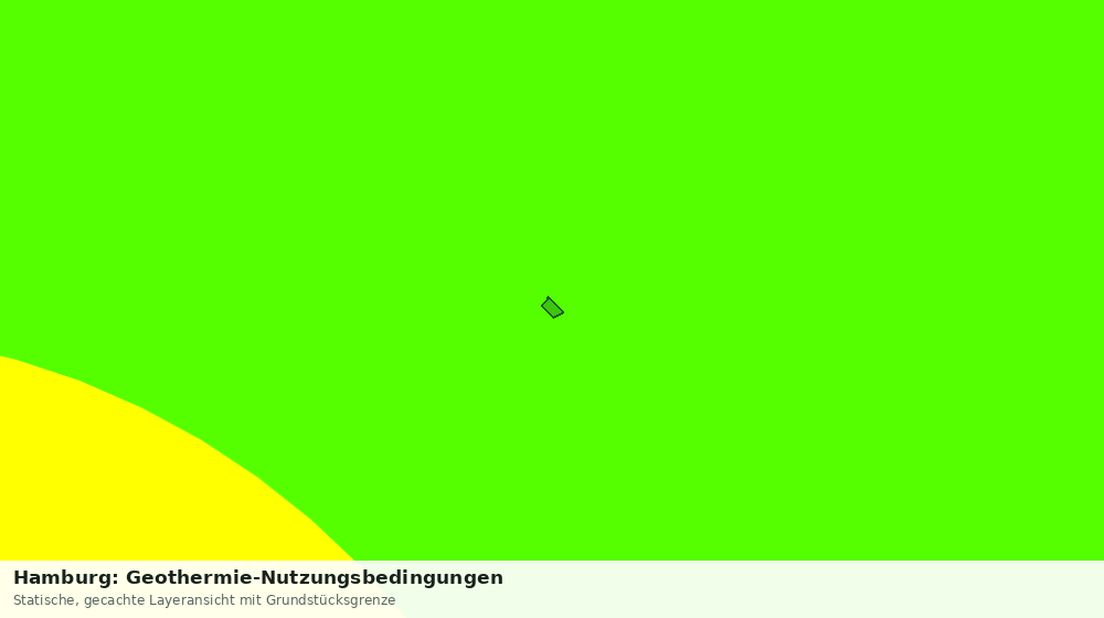 Statische Kartenansicht: Hamburg: Geothermie-Nutzungsbedingungen